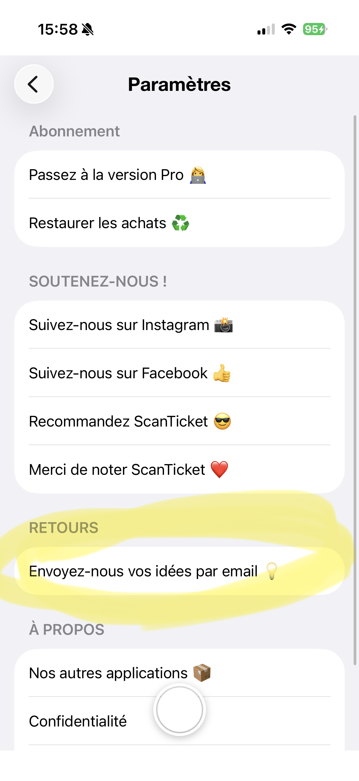 Send feedback ScanTicket